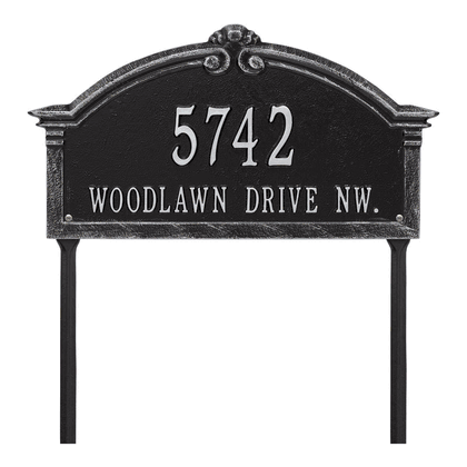 Personalized Roselyn Arch 2 Line Grande Lawn Plaque