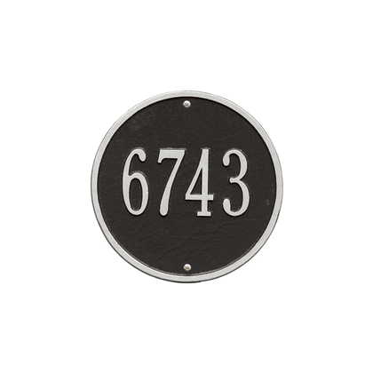 Personalized Round Home Address Plaque - 9"