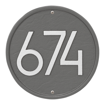 Personalized Round Modern Wall Plaque