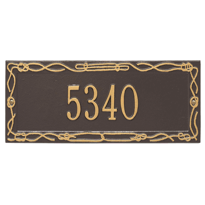 Personalized Sailor's Knot Address Plaque