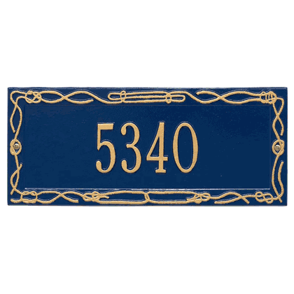 Personalized Sailor's Knot Address Plaque