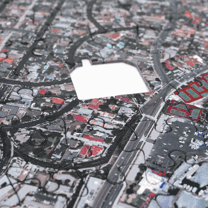 Personalized Satellite Image Hometown Puzzle
