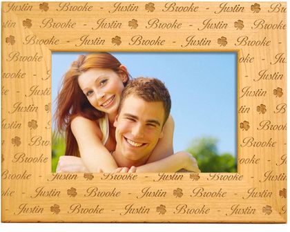 Personalized Shamrock Name Frame