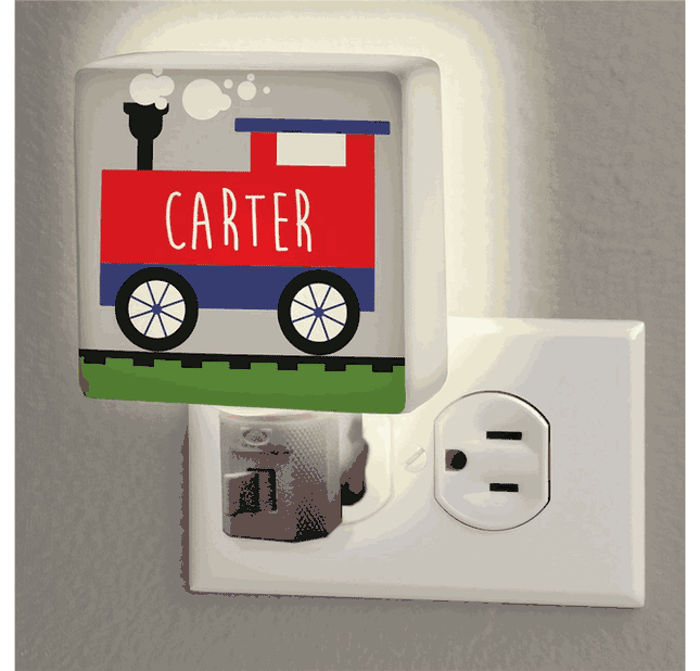 Personalized Single Train Night Light