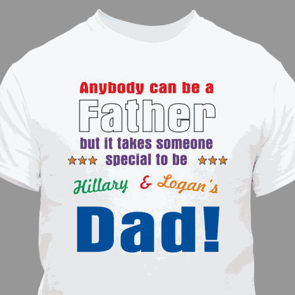Personalized Special Dad T-Shirt