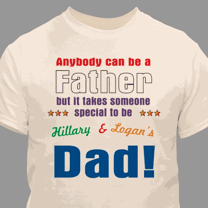 Personalized Special Dad T-Shirt