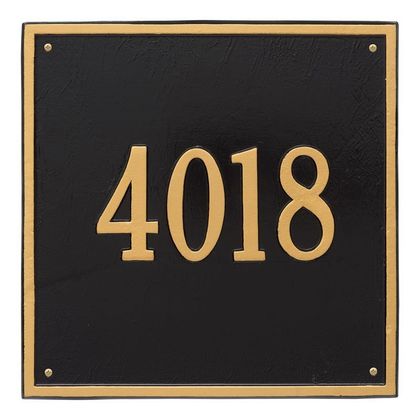 Personalized Square Estate 1 Line Wall Plaque
