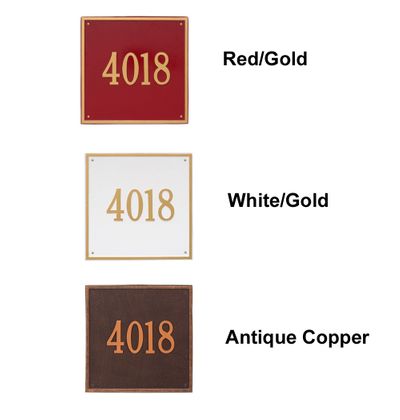 Personalized Square Estate 1 Line Wall Plaque