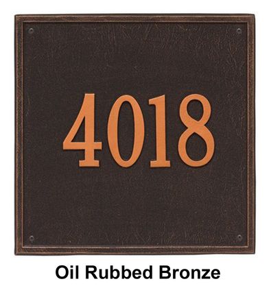 Personalized Square Estate 1 Line Wall Plaque