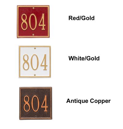 Personalized Square Petite 1 Line Wall Plaque