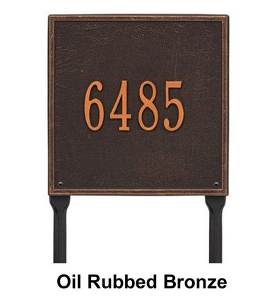 Personalized Square Standard 1 Line Lawn Plaque