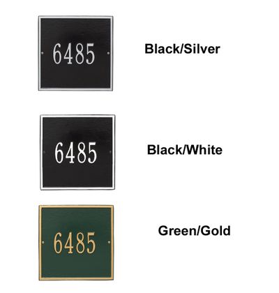 Personalized Square Standard 1 Line Wall Plaque