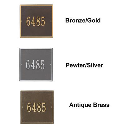 Personalized Square Standard 1 Line Wall Plaque