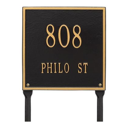 Personalized Square Standard 2 Line Lawn Plaque
