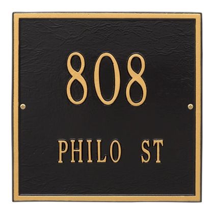 Personalized Square Standard 2 Line Wall Plaque