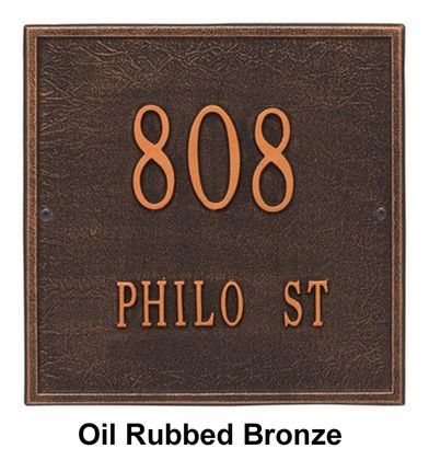 Personalized Square Standard 2 Line Wall Plaque
