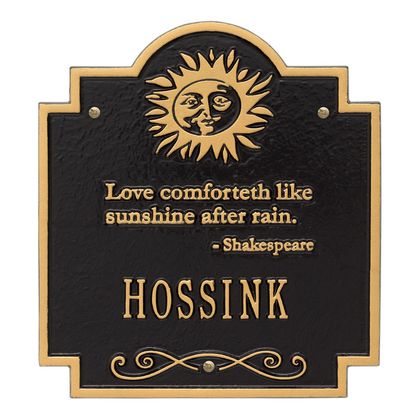 Personalized Sun Poem Wall Plaque