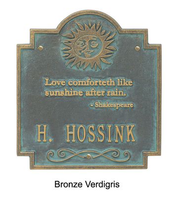 Personalized Sun Poem Wall Plaque