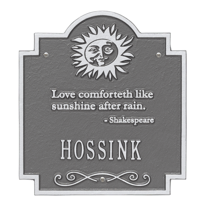 Personalized Sun Poem Wall Plaque