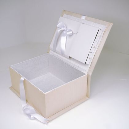 Personalized Swiss Batiste Dress Christening Keepsake Box
