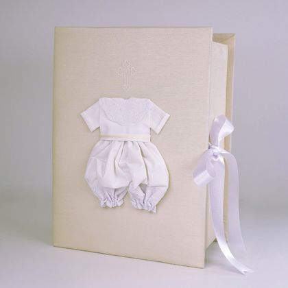 Personalized Swiss Batiste Jumper Christening Keepsake Box