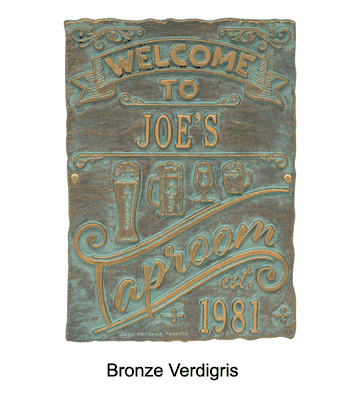 Personalized Tap Room Brew Pub Plaque