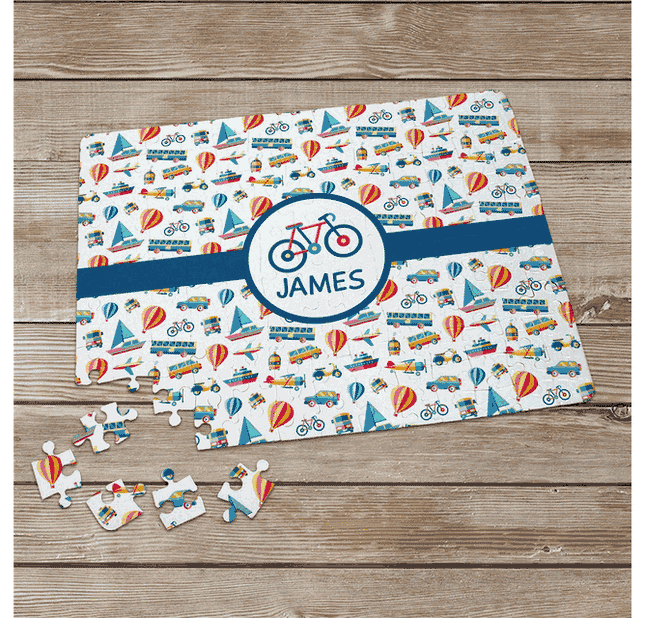 Personalized Transportation Name Puzzle