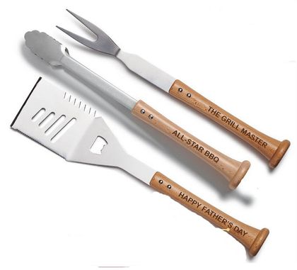 Personalized "Triple Play" Grill Set