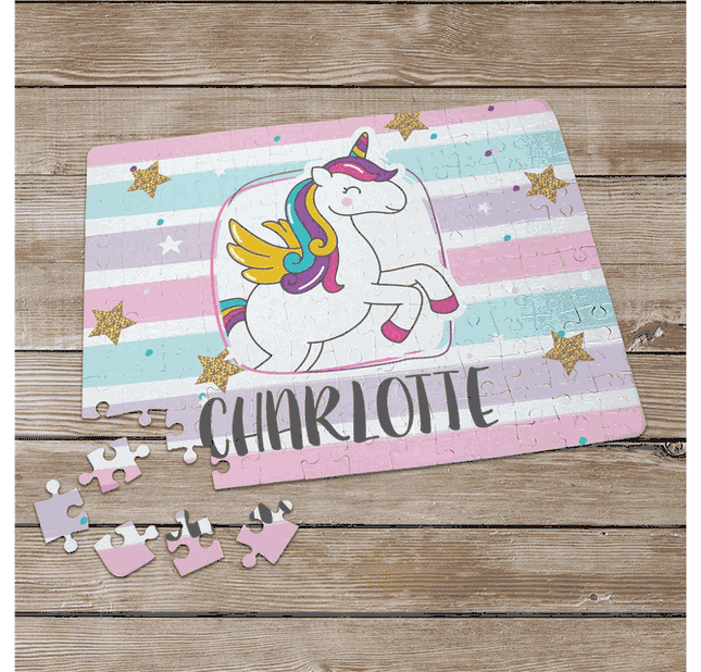 Personalized Unicorn Name Puzzle