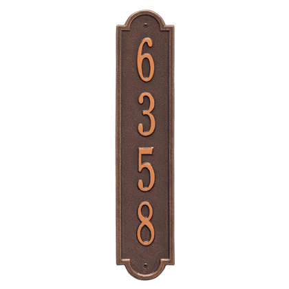 Personalized Vertical Address Plaque - 1 Line