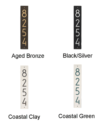 Personalized Vertical Modern Wall Plaque