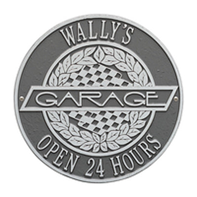 Personalized Victory Lane Garage Plaque