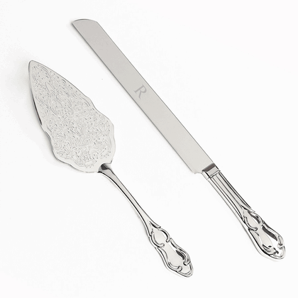 Personalized Vintage Cake Serving Set