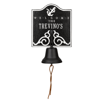 Personalized Welcome Anchor Bell Plaque