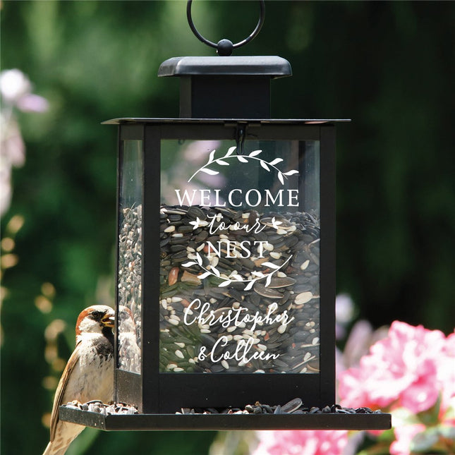 Personalized Welcome To Our Nest Bird Feeder