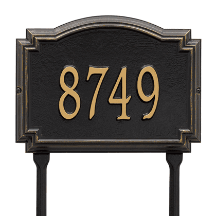 Personalized Williamsburg Address Lawn Plaque - 1 Line
