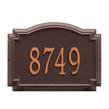 Personalized Williamsburg Address Plaque - 1 Line