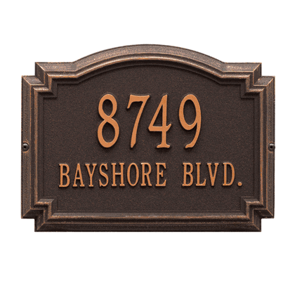 Personalized Williamsburg Address Plaque - 2 Line