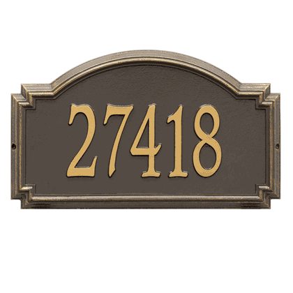 Personalized Williamsburg Large Address Plaque - 1 Line