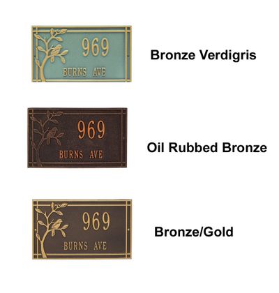 Personalized Woodridge Bird Standard 2 Line Wall  Plaque