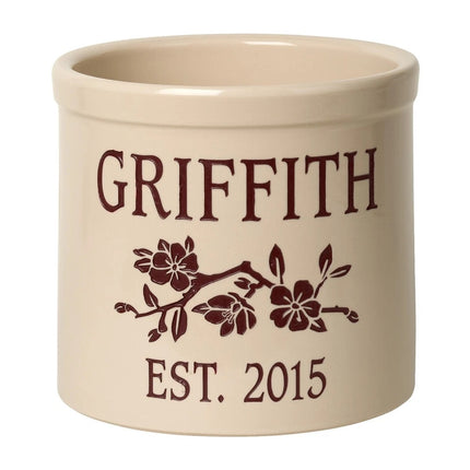 Personalized Dogwood Crock