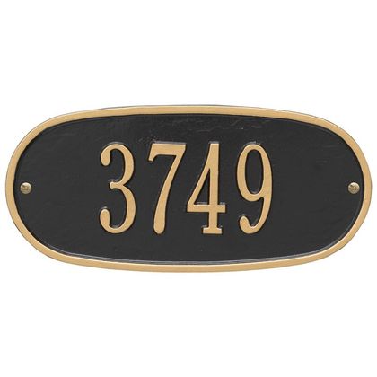 Personalized Oval Address Plaque