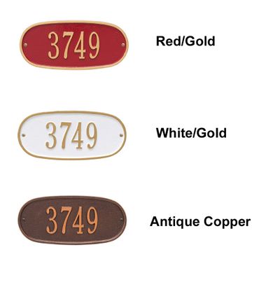 Personalized Oval Address Plaque