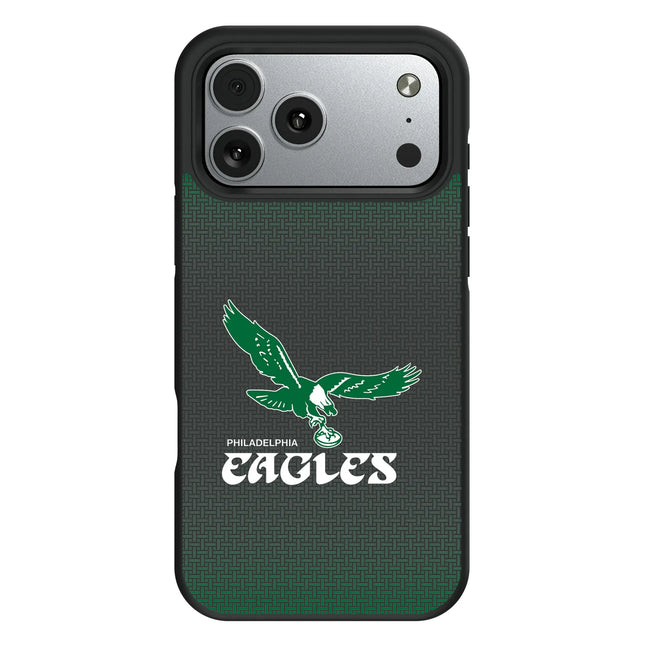 Philadelphia Eagles 1973-1995 Historic Collection Linen Bump Phone Case for Apple iPhone