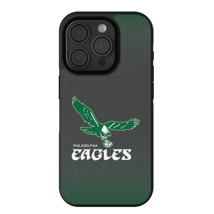 Philadelphia Eagles 1973-1995 Historic Collection Linen Bump Phone Case for Apple iPhone