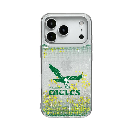 Philadelphia Eagles 1973-1995 Historic Collection Linen Glitter Phone Case for Apple iPhone