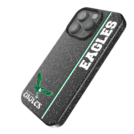Philadelphia Eagles 1973-1995 Historic Collection Sidebar Black Bling Phone Case for Apple iPhone