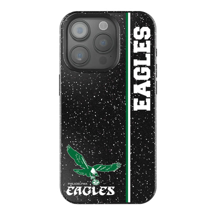 Philadelphia Eagles 1973-1995 Historic Collection Sidebar Black Bling Phone Case for Apple iPhone