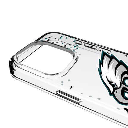 Philadelphia Eagles Confetti Clear Phone Case for Apple iPhone