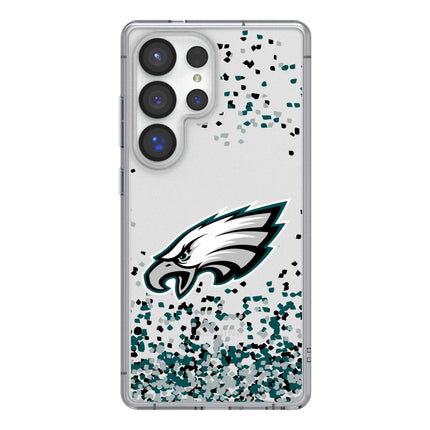 Philadelphia Eagles Confetti Clear Phone Case for Samsung Galaxy